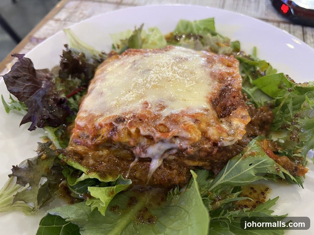 Lasagna with Salad