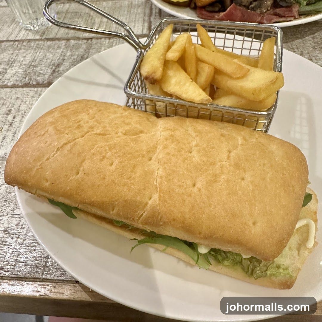 Sandwich and Fries