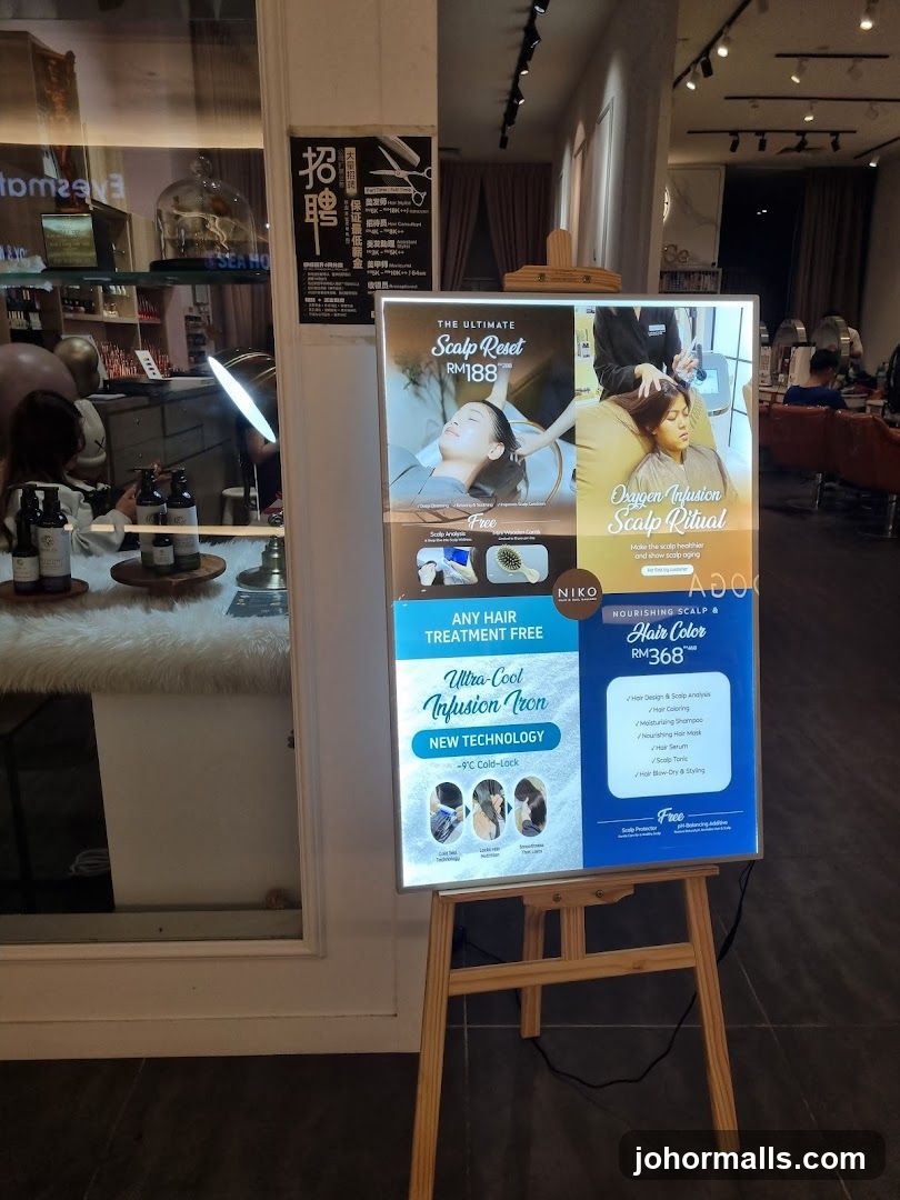 Salon Promotion Display