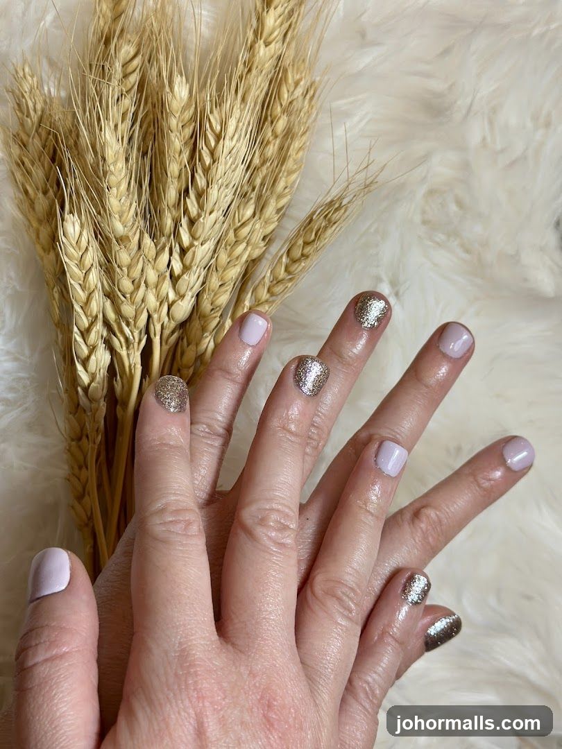Nails with Wheat Stalks