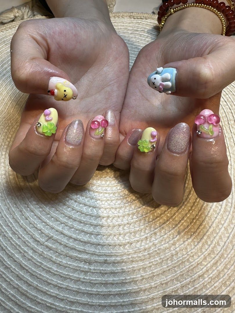 Nail Art with Charms