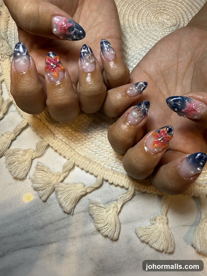 Nail Art with Nautical Theme