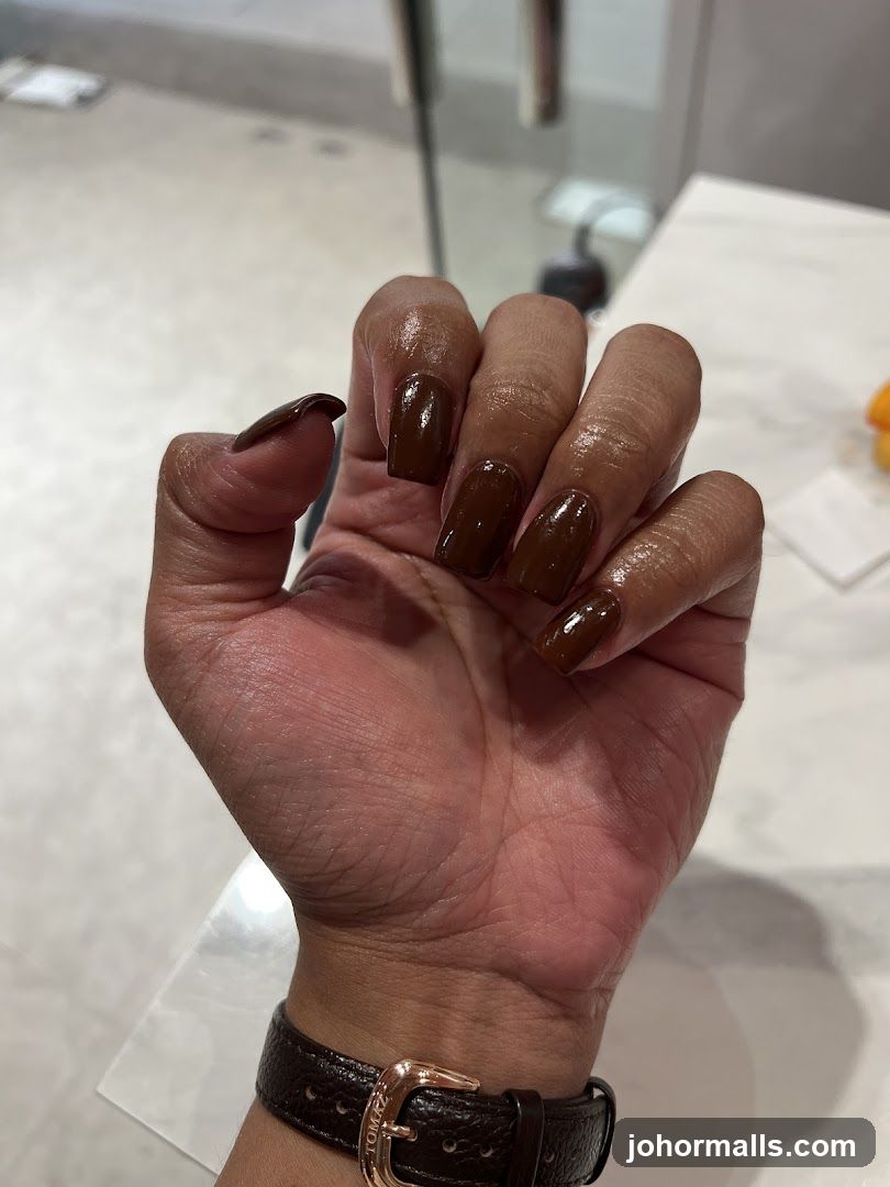 Brown Nails