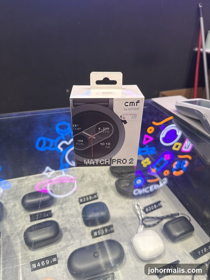 CMF Watch Pro 2 and Earbuds Display