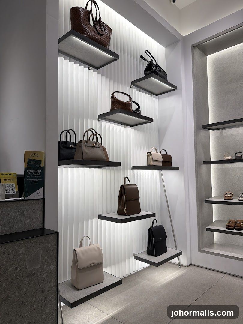 Handbag and Backpack Display