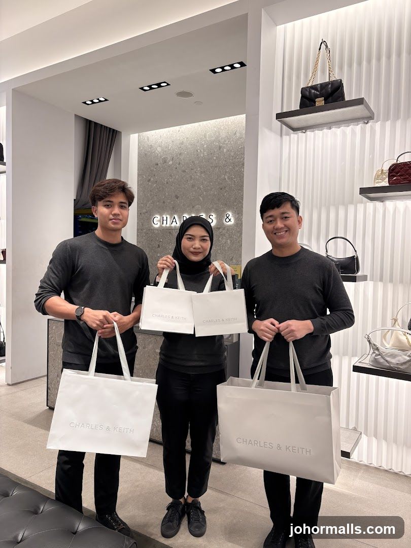 Employees with Shopping Bags