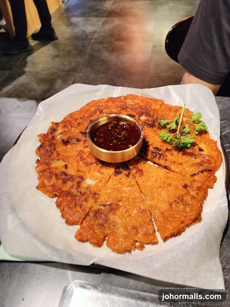 Kimchi Pancake with Dipping Sauce