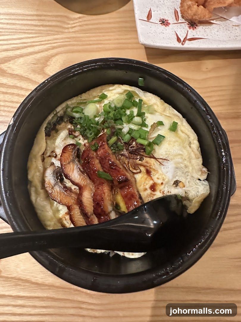 Eel and Egg Dish