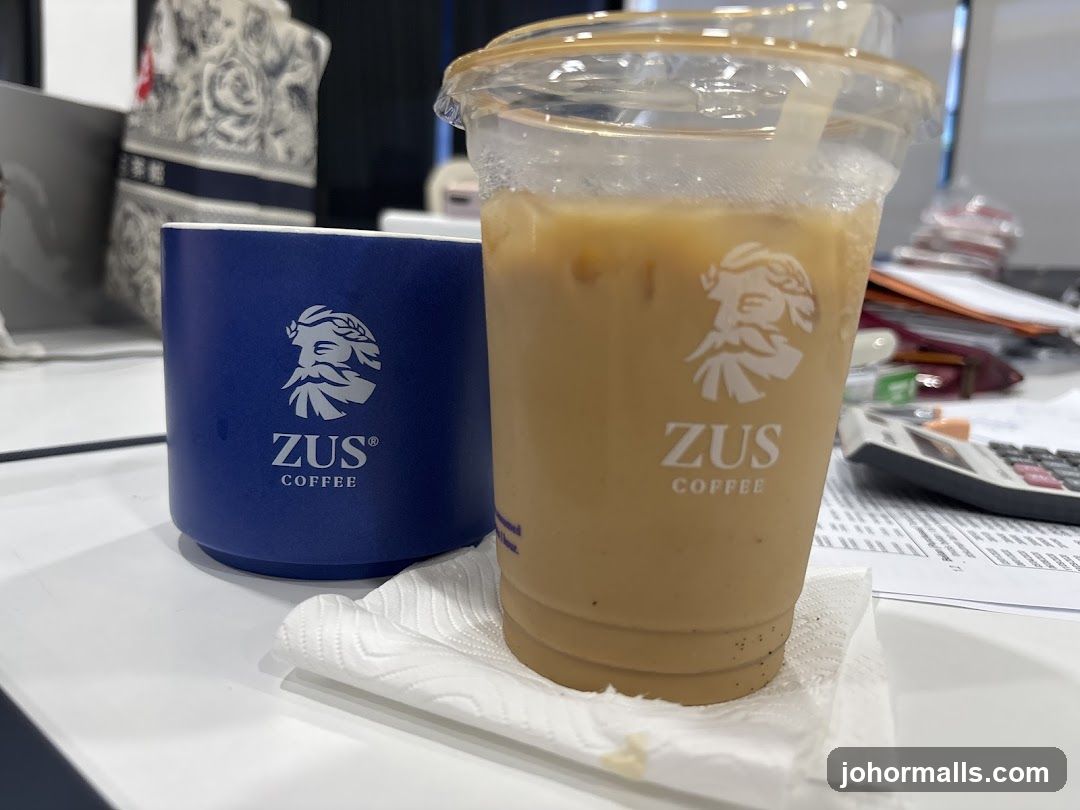 Iced Coffee and Branded Cup