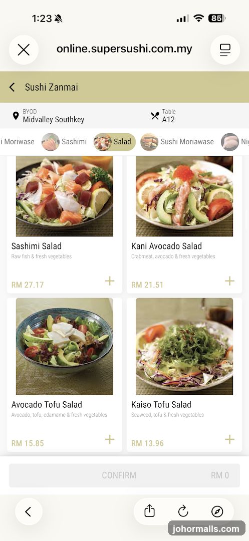 Sushi Zanmai Salads