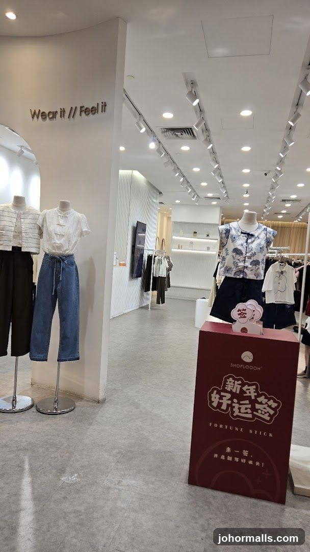 Store Interior with Mannequins and Display