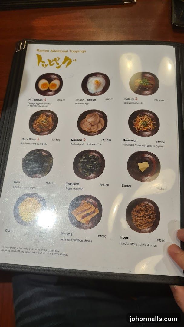 Ramen Additional Toppings