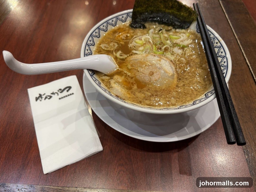 Ramen Bowl with Chopsticks and Napkin