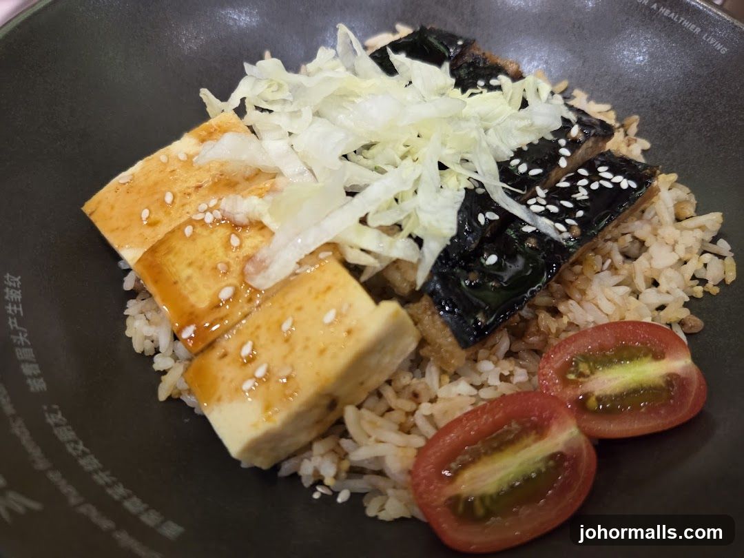 Tofu and Fish Rice Bowl