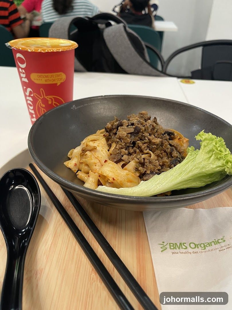 Noodle Dish and Drink