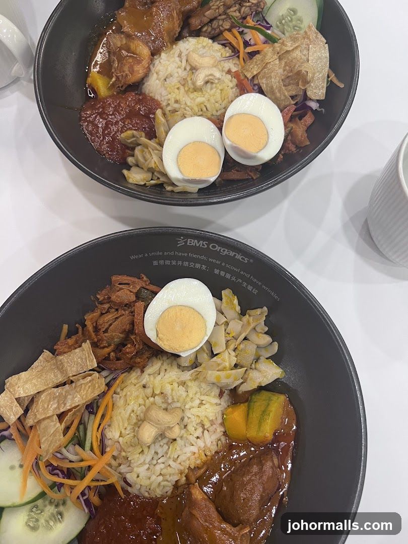 Two Bowls of Rice with Toppings