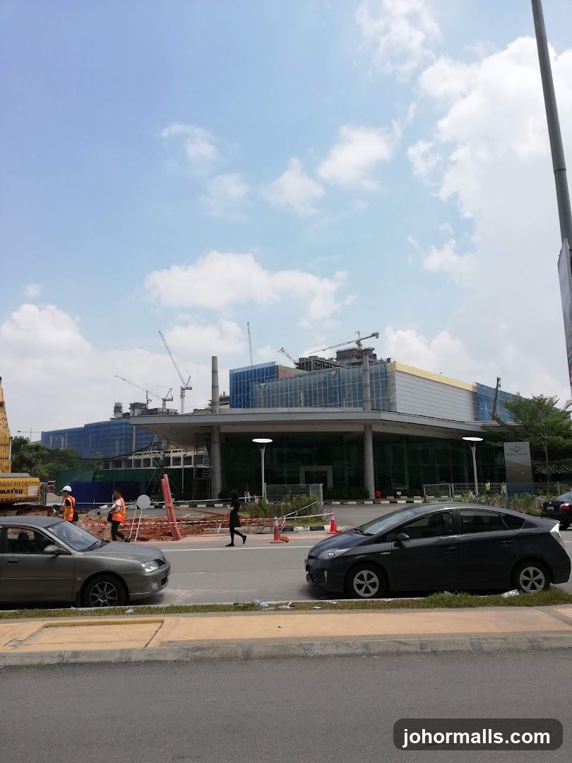 Construction Site with Modern Building
