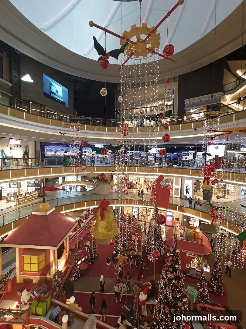 Shopping Mall Interior During Holiday Season