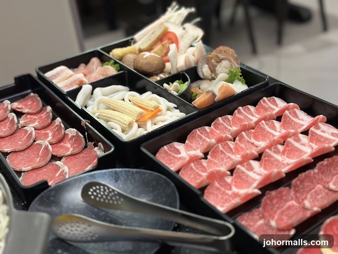 Hot Pot Ingredients Display