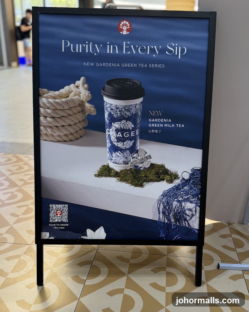 Advertisement Stand for Chagee Tea