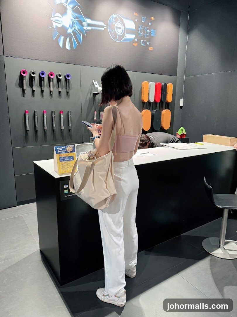 Interior of retail store