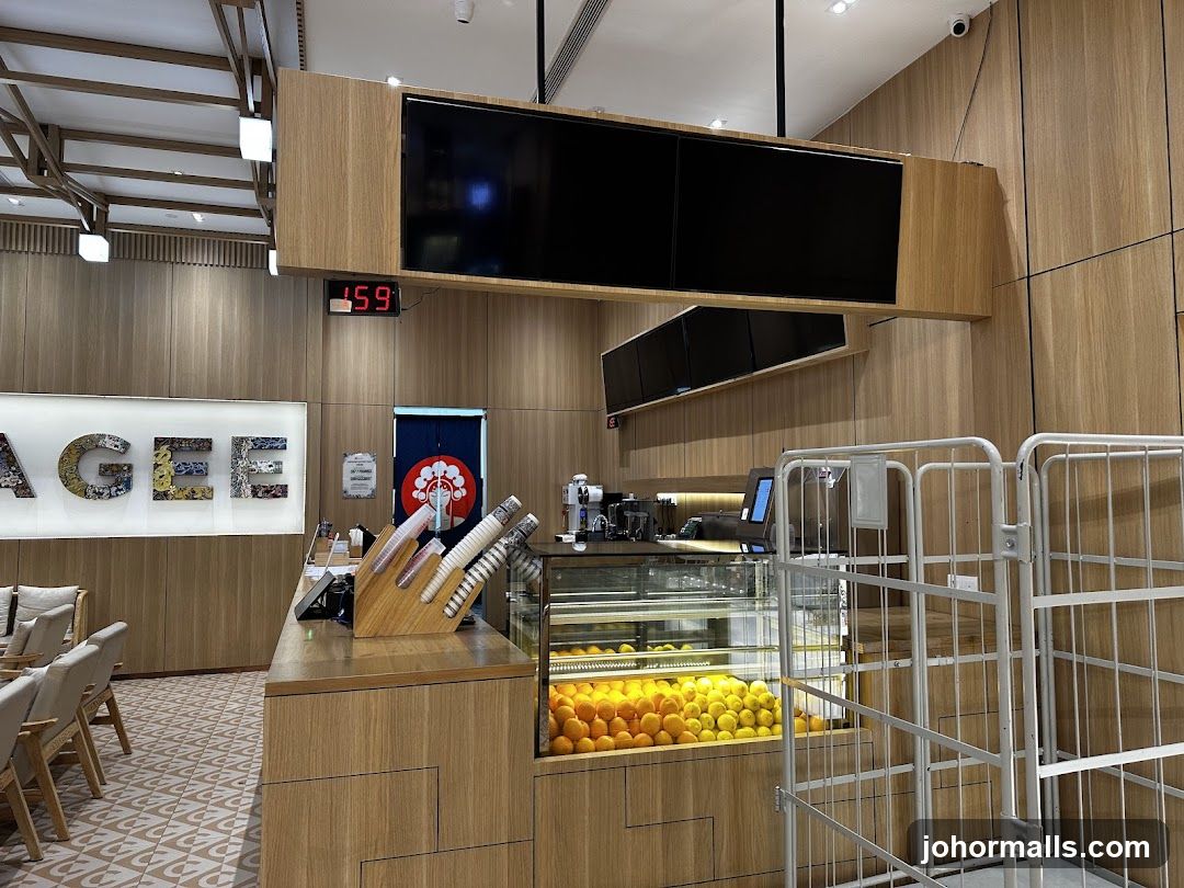 Interior of a café or food establishment
