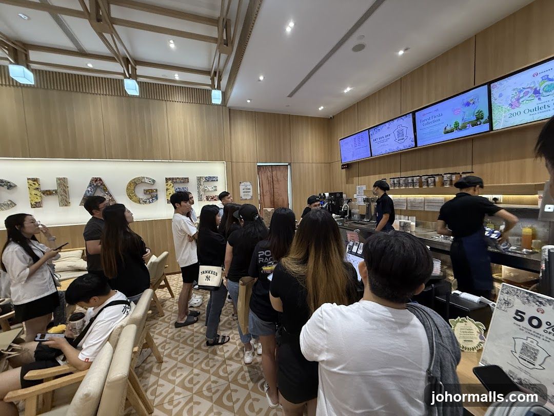 Interior of a café or retail space