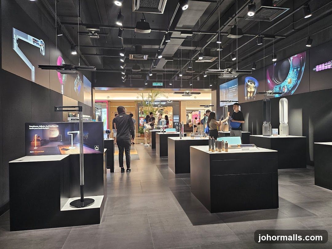 Interior of a tech retail store