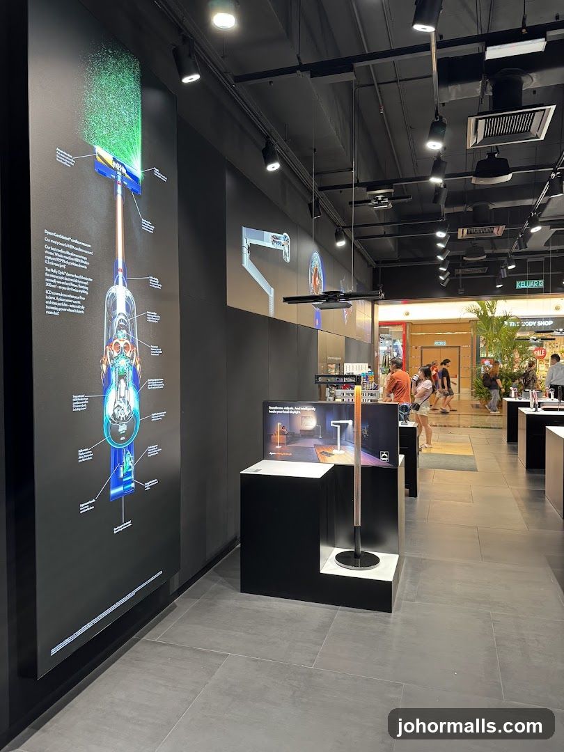 Interior of a retail store