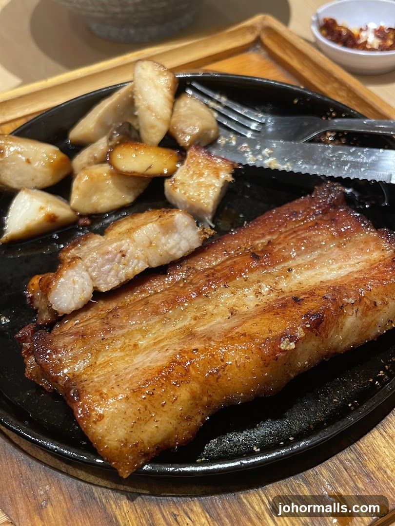 Food Plate on Wooden Tray
