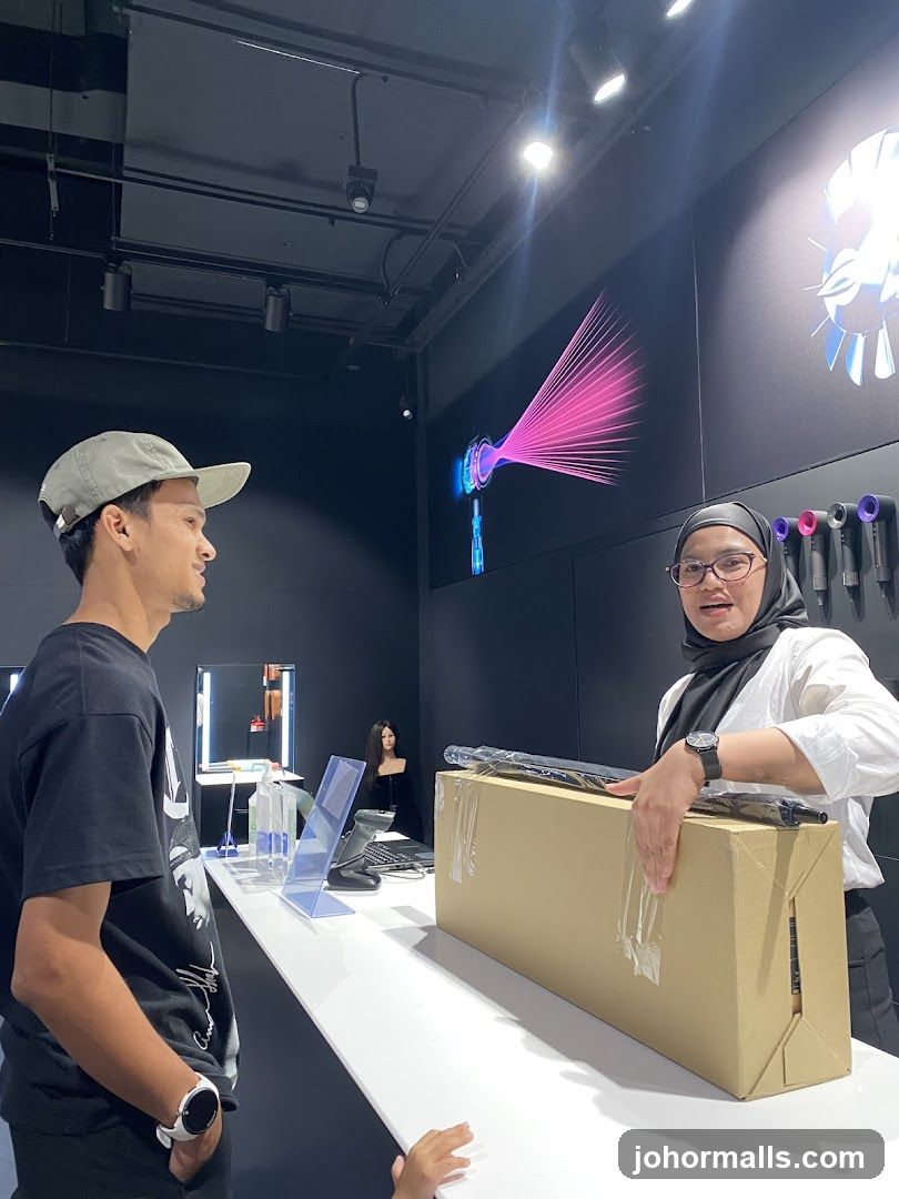 Interior of retail store