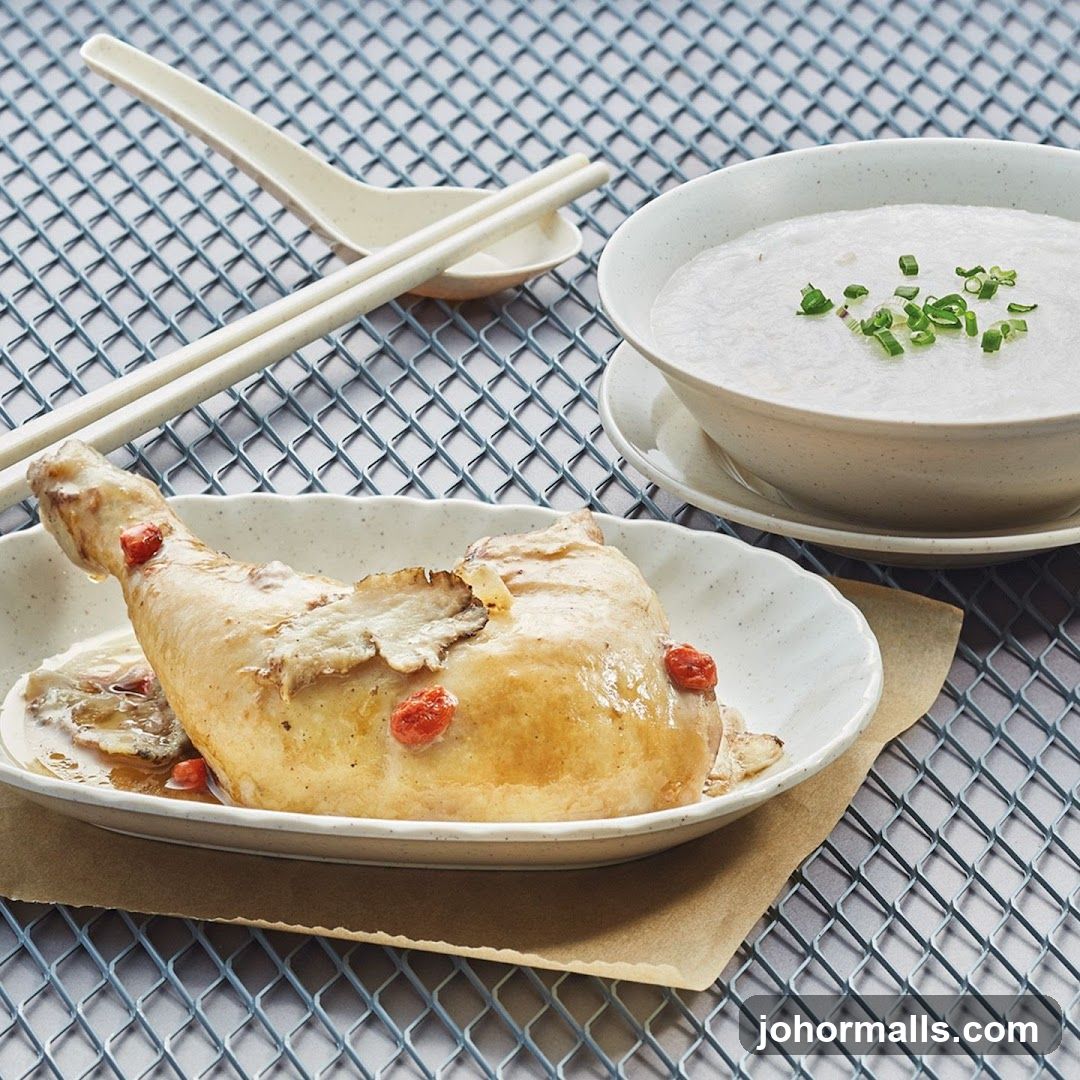 Chicken Leg with Congee