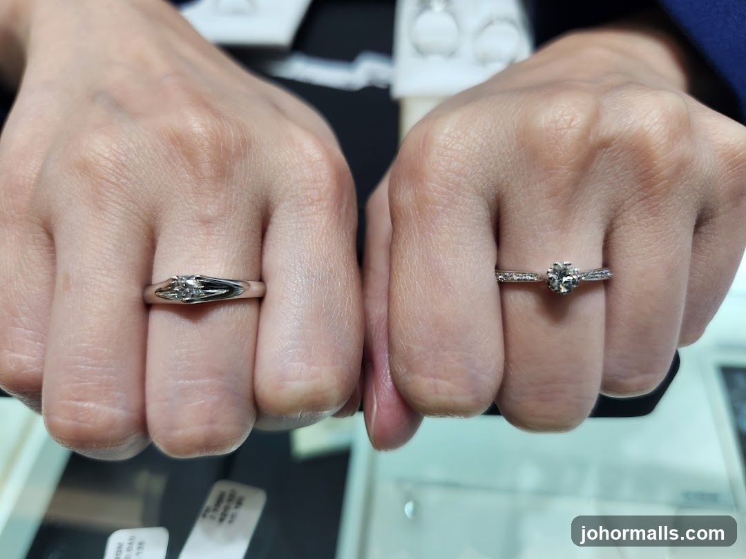 Hands wearing rings