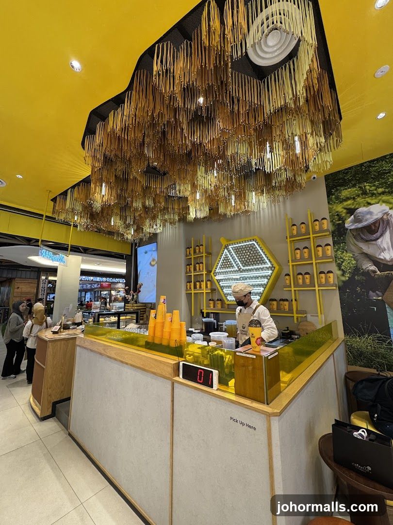 Bee-themed café interior