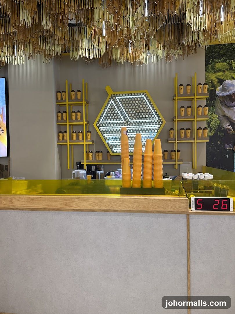 Interior of a beverage shop