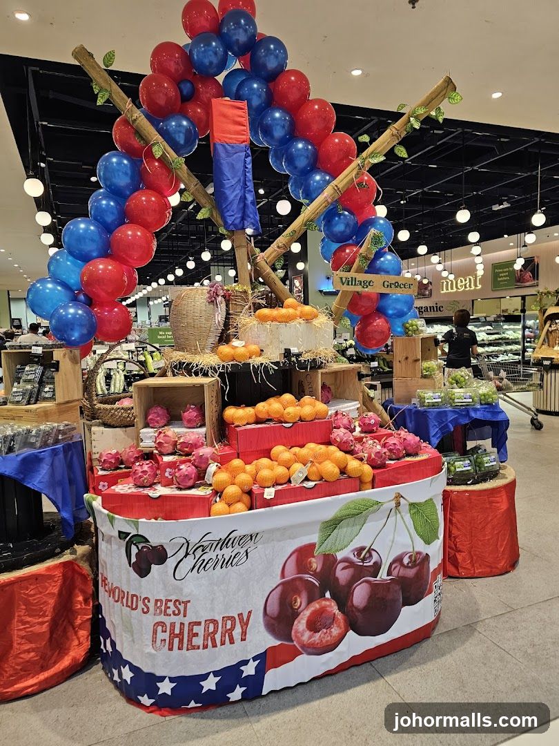 Fruit Display in Supermarket