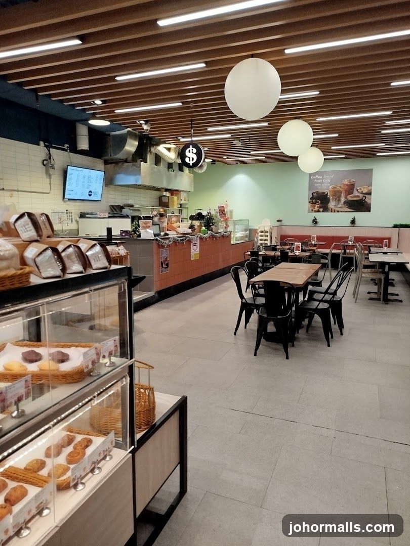 Interior of a café or bakery