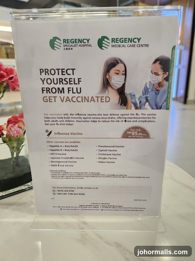 Regency Specialist Hospital & Medical Care Centre Vaccination Notice