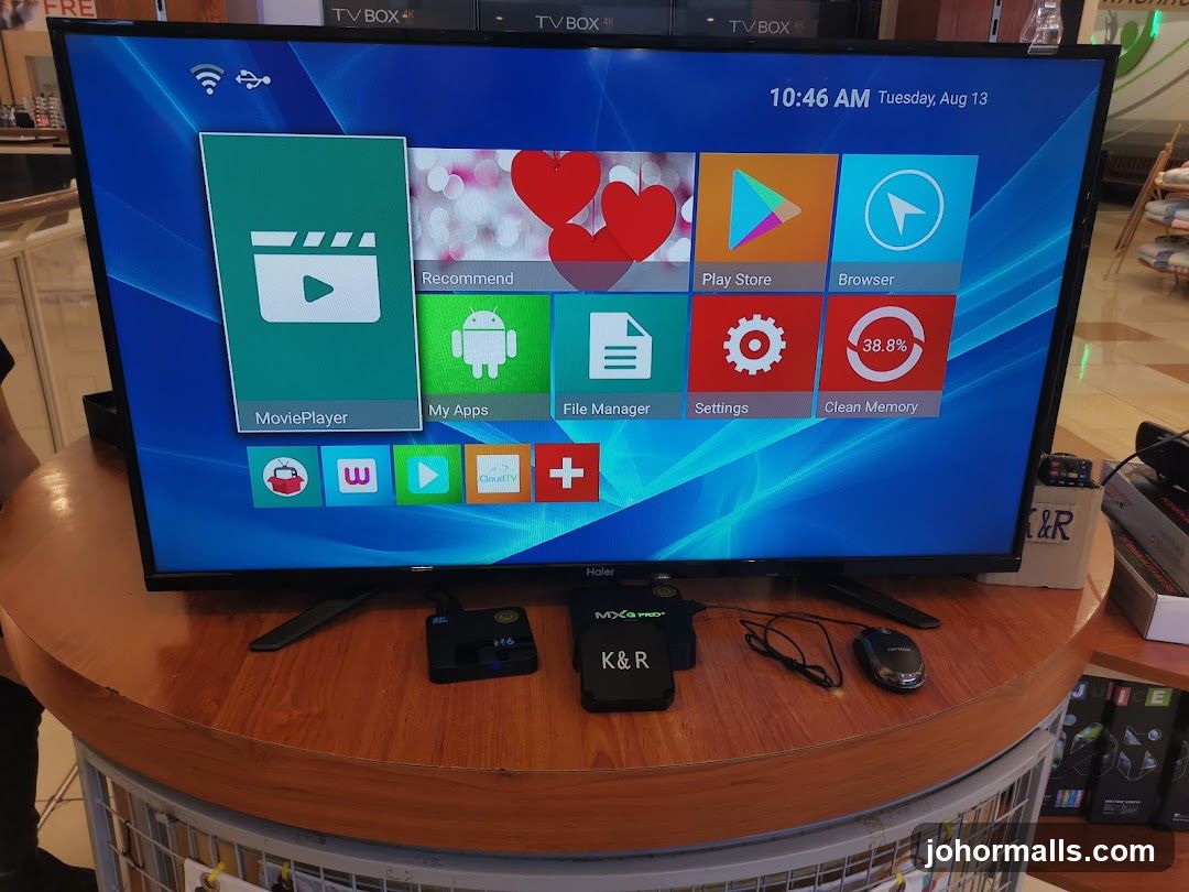 TV Display in Retail Setting