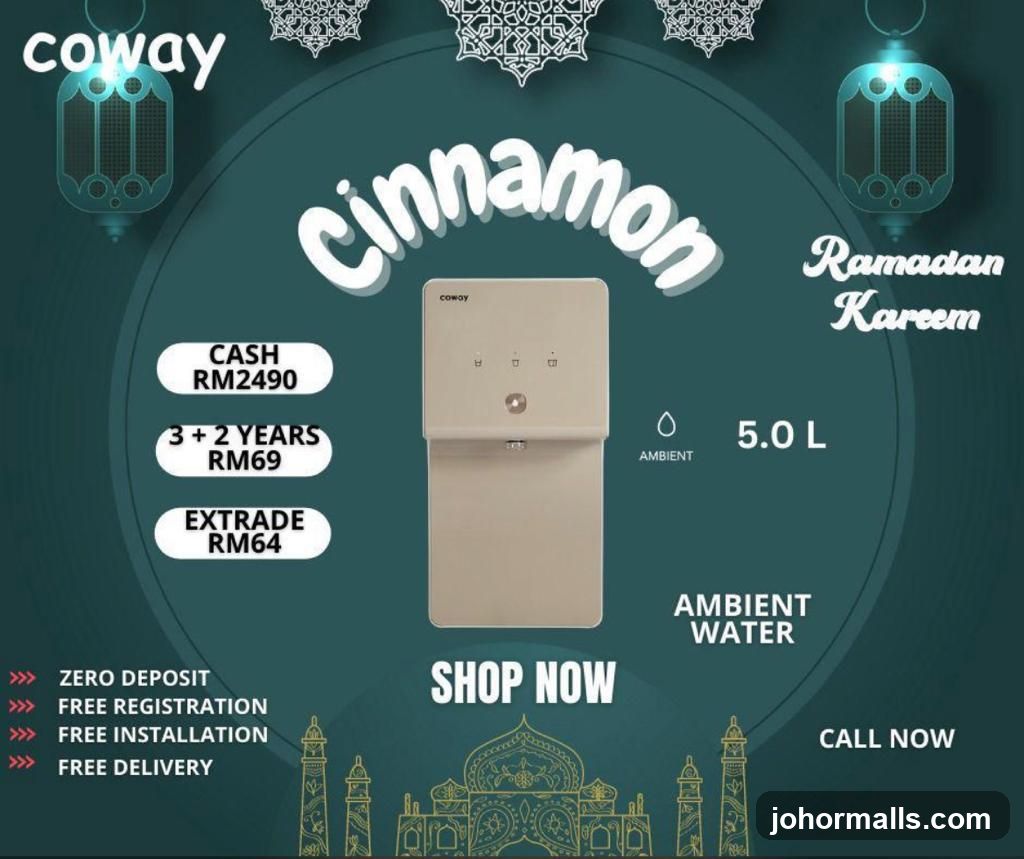 Coway Cinnamon Water Dispenser Advertisement