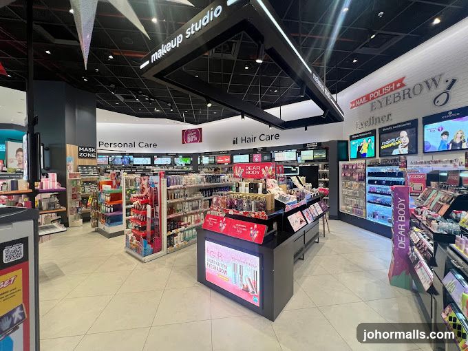 Interior of a cosmetics and personal care store