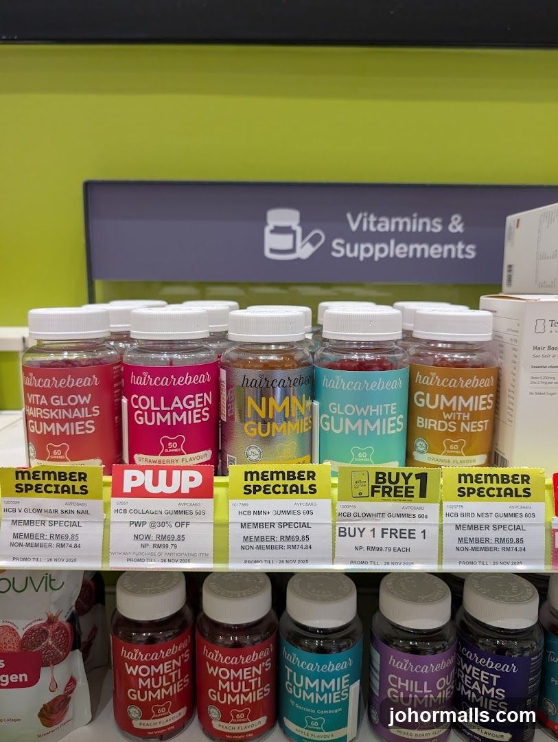 Vitamins & Supplements Section