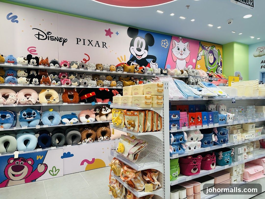 Disney Pixar themed toy store interior