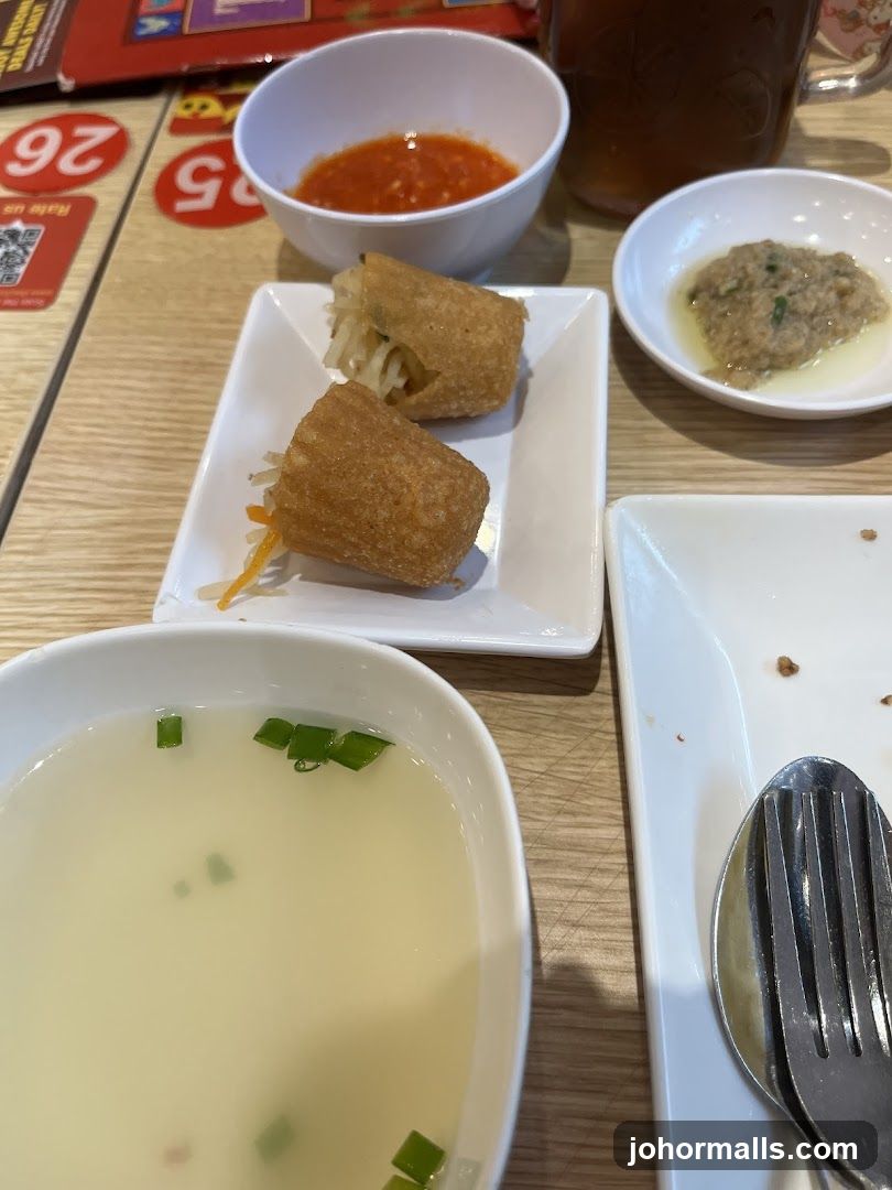 Table Setting with Food Items