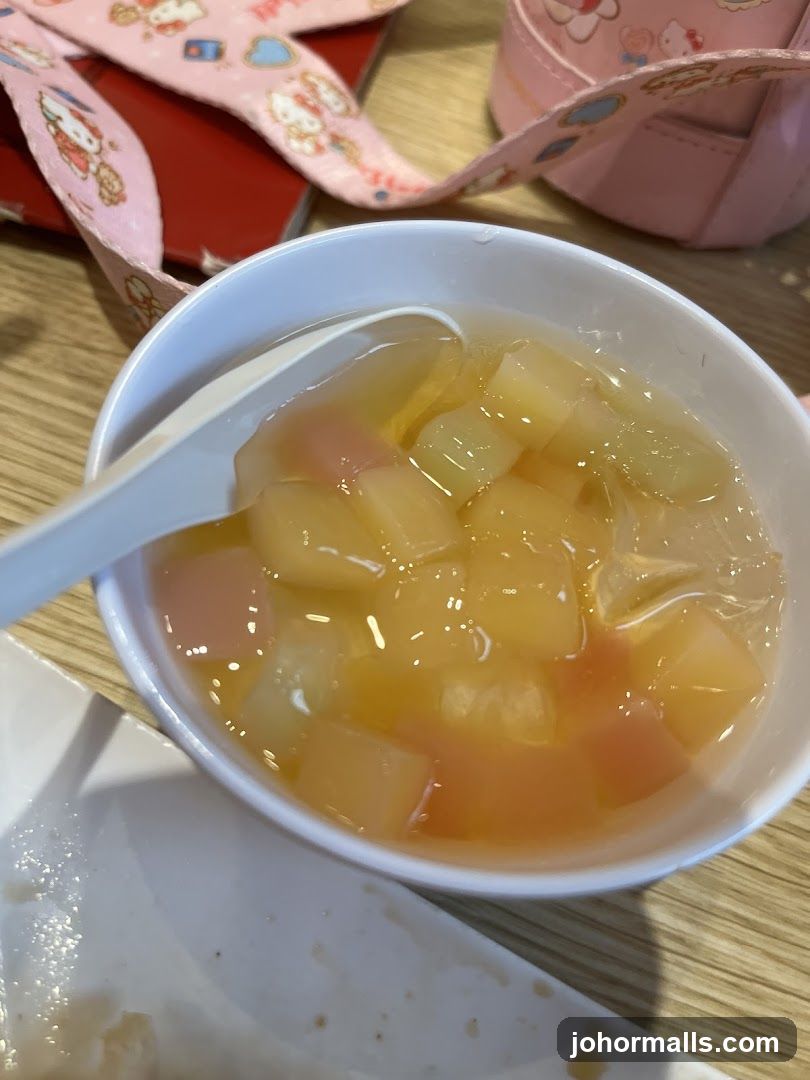 Bowl of fruit dessert