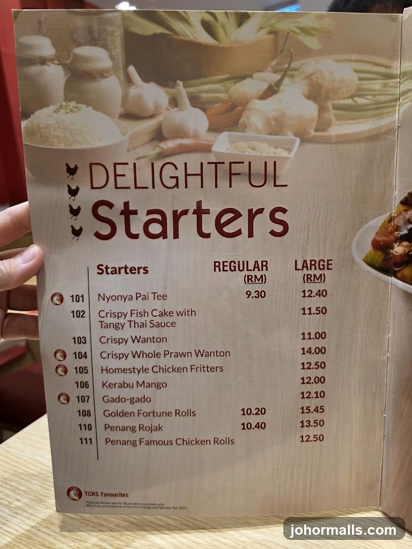 Delightful Starters Menu