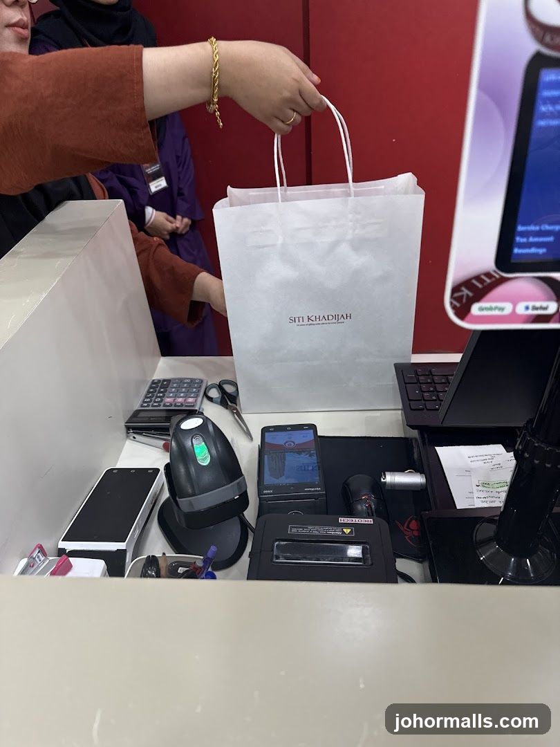 Checkout Counter at Siti Khadijah Store