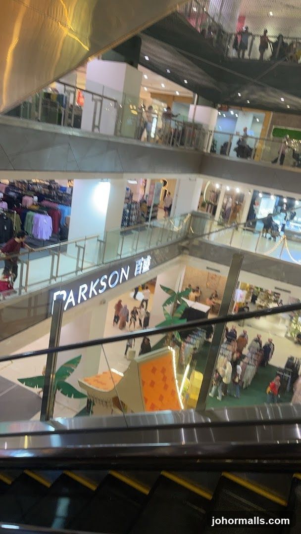 Multi-level shopping mall interior