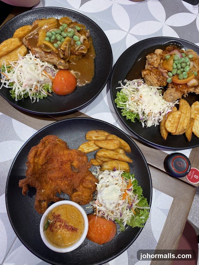 Food Plates on Table