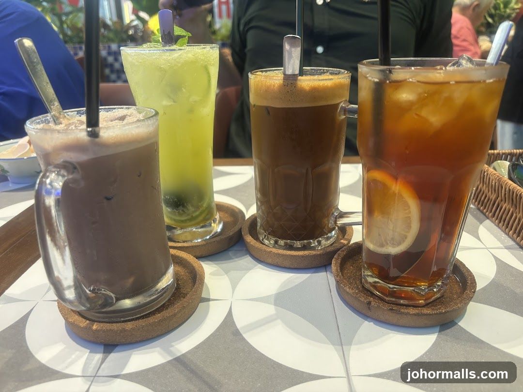 Table with beverages